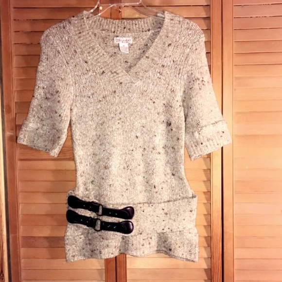 GLIMMER BY JJ BASICS BELTED SWEATER DRESS - Picture 3 of 6